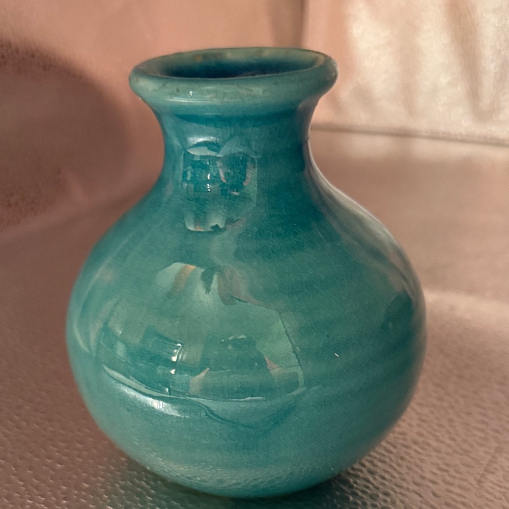 Turquoise Ceramic Vase